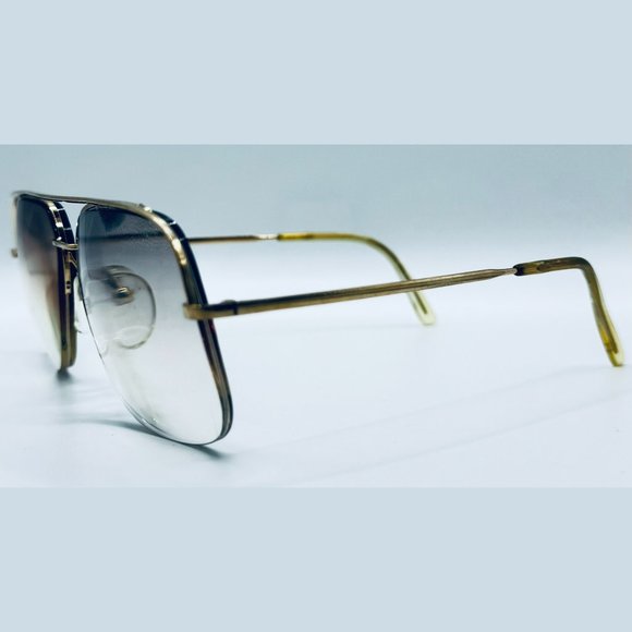 Vintage Logo Paris Gold Pilot Sunglasses Frames Only - Picture 2 of 8